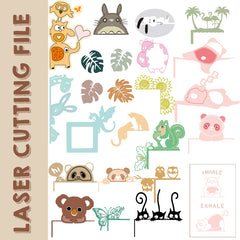 21-Style Home Decor Laser Cutting File Bundle - Versatile DIY Design Pack