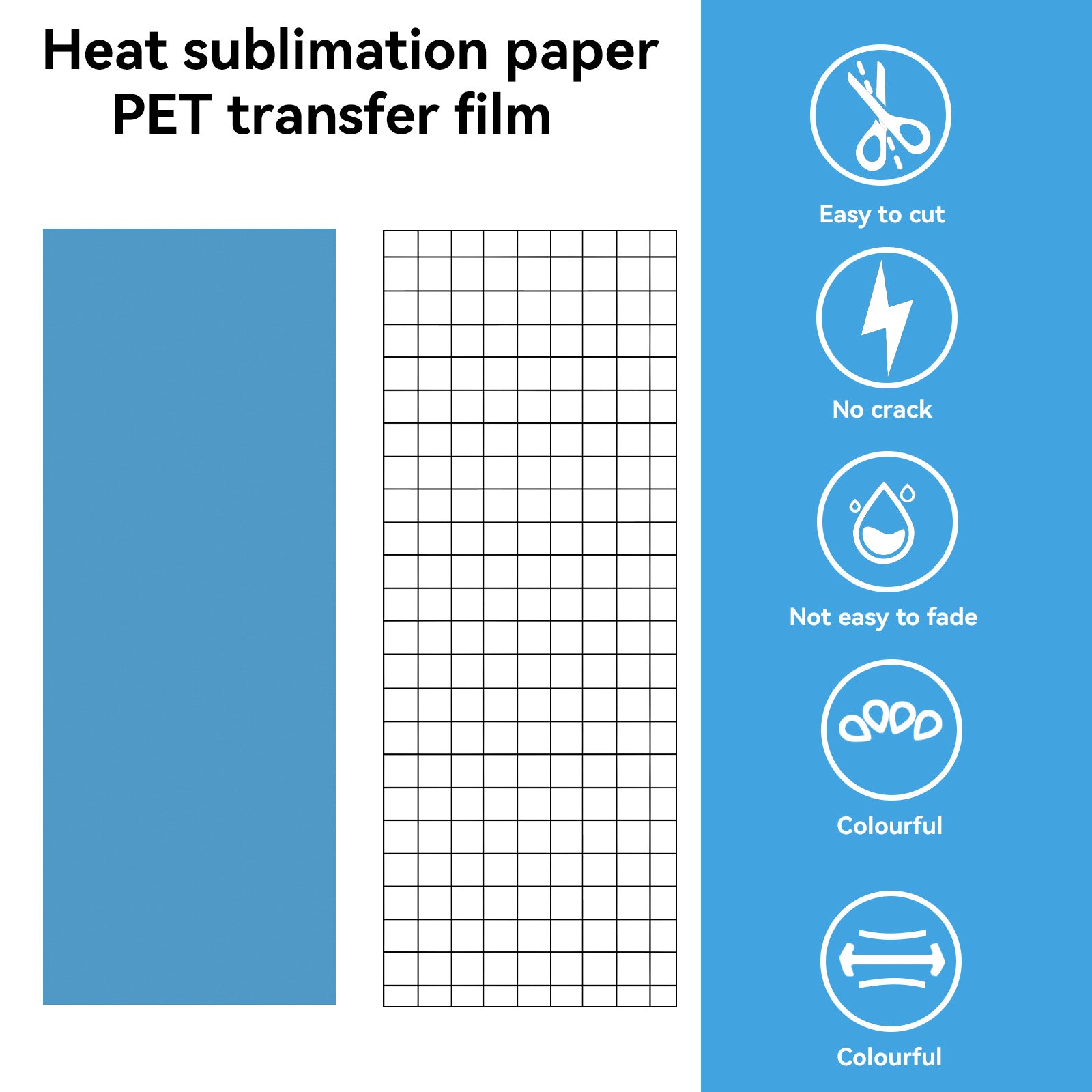 Creatorally 18-Pack Solid Color Infusible Transfer Sheets