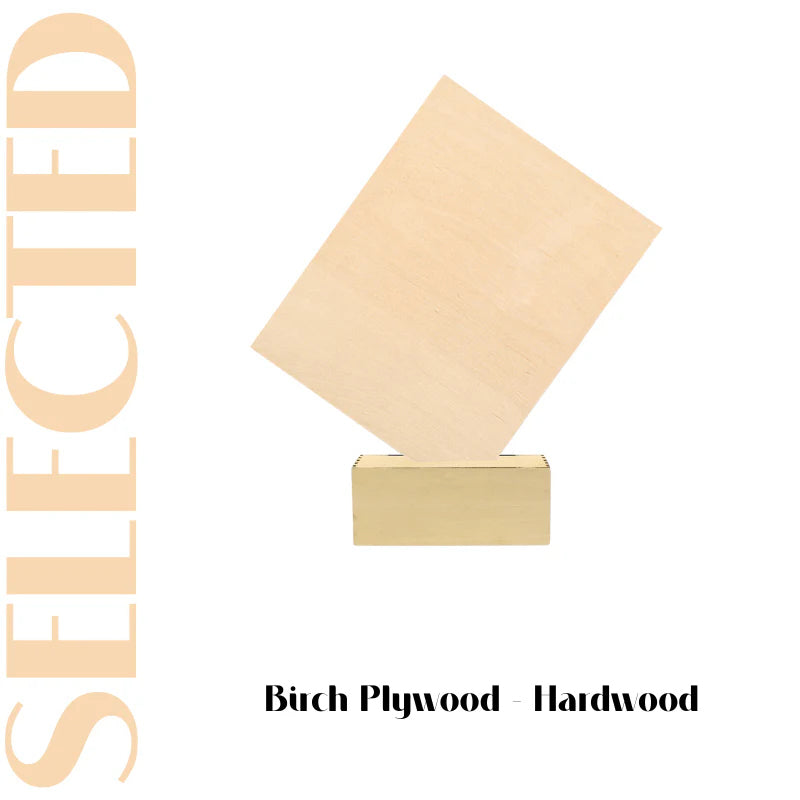 Creatorally Thin Wood Sheets 1/8" 4pcs A4 Birch Plywood 8.46"x12" Painting&Drawing