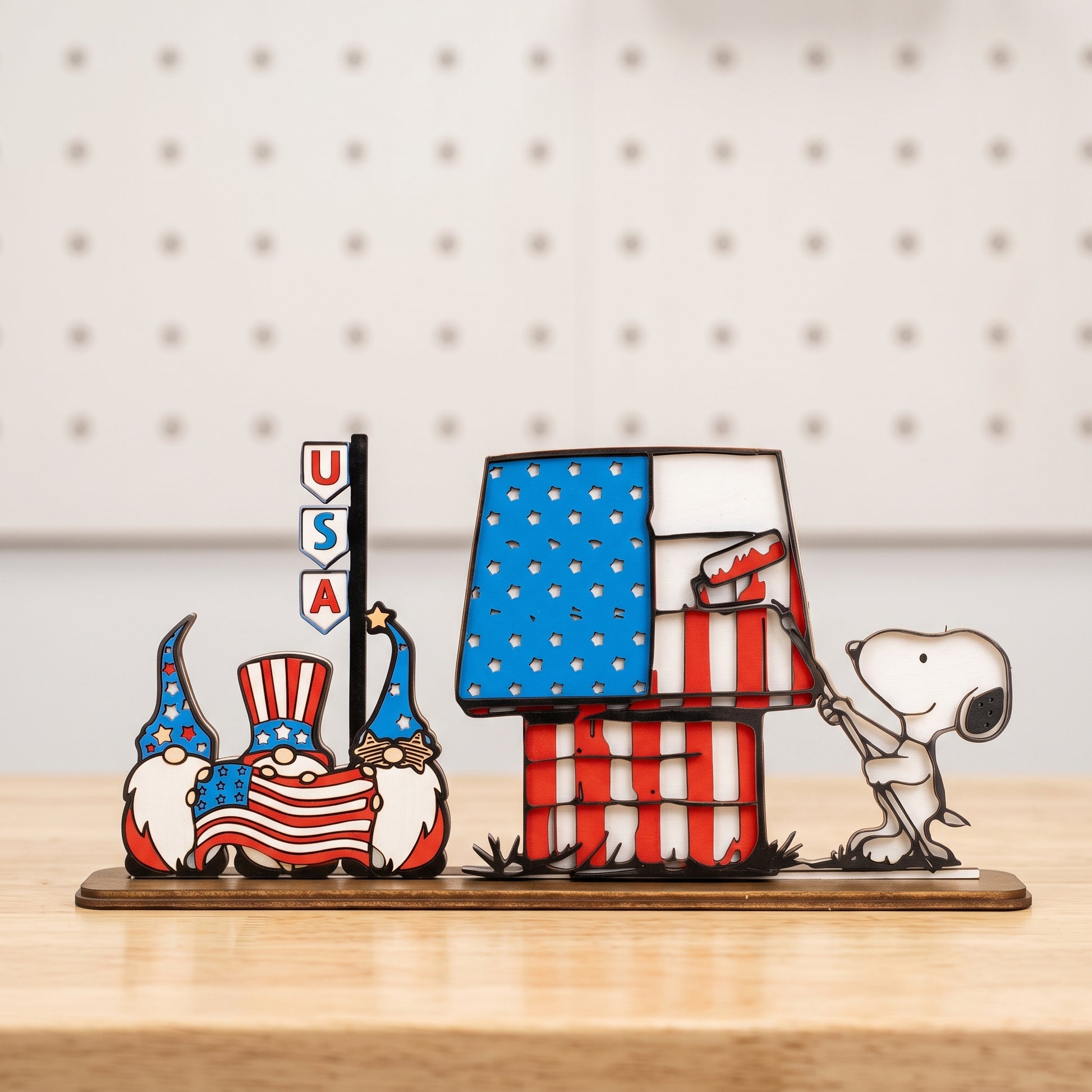 America250 Patriotic Color Collection Multi-Color Plywood Sheets – 24 Sheets 11.7" × 11.7" × 3mm