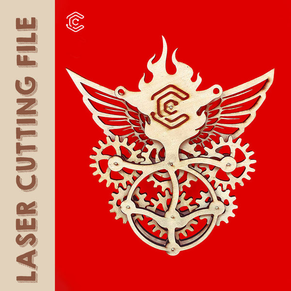 Six Gear Stress Relief Wooden Toys free svg files for laser cutting