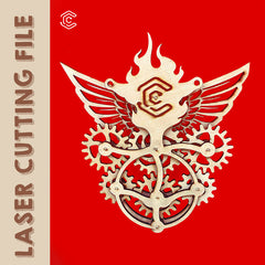 Six Gear Stress Relief Wooden Toys laser Cutting File