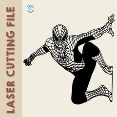Wall-crawling spiderman laser cutting file