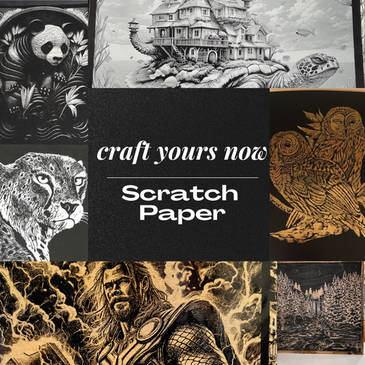 Creatorally 40 Sheets A4 Gold & Silver Magic Scratch Paper Crafts