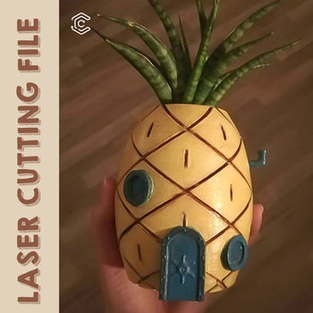 Pineapple room 3D puzzle laser cutting file laser cutting tool