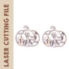 Halloween 10-Design Ohrring Laser Cutting File Bundle - DIY Gruselige Modeaccessoires