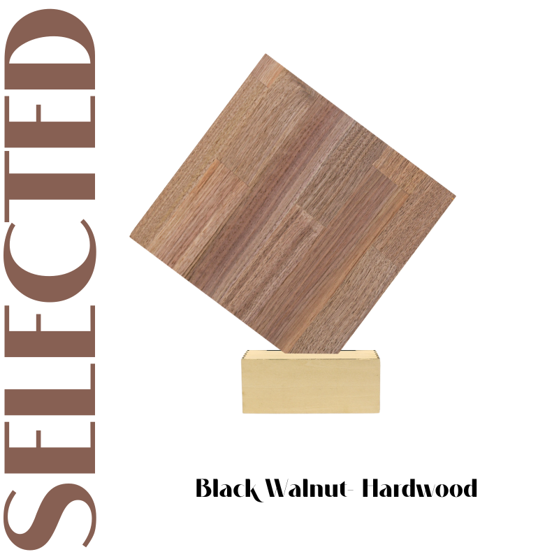 Creatorally Thin Wood Sheets 1/8" 6pcs Artificially Splice Grain Black Walnut Plywood 12" x 12" Laser Cutting Projects