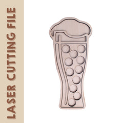 Arquivo de corte a laser estilo colecionável com 3 tampinhas de garrafa de cerveja UEFA Euro 2024 - Comemorando cada gol