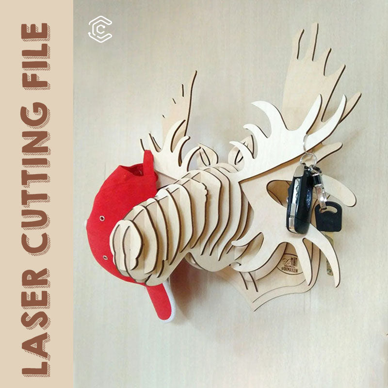 Elk storage rack laser cutting file – Creatorally