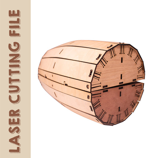 Bierfassförmige Desktop-Organizer-Laserschneidedatei - DIY-Bastelarbeit für Bierliebhaber