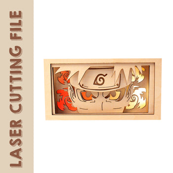 Naruto Uzumaki Multi-layer Light Box Laser Cutting File - DIY Craft for Anime Fans by Creatorally