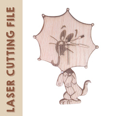 Tom Pendeluhr Laserschneidedatei - DIY Basteln für Cartoon-Fans