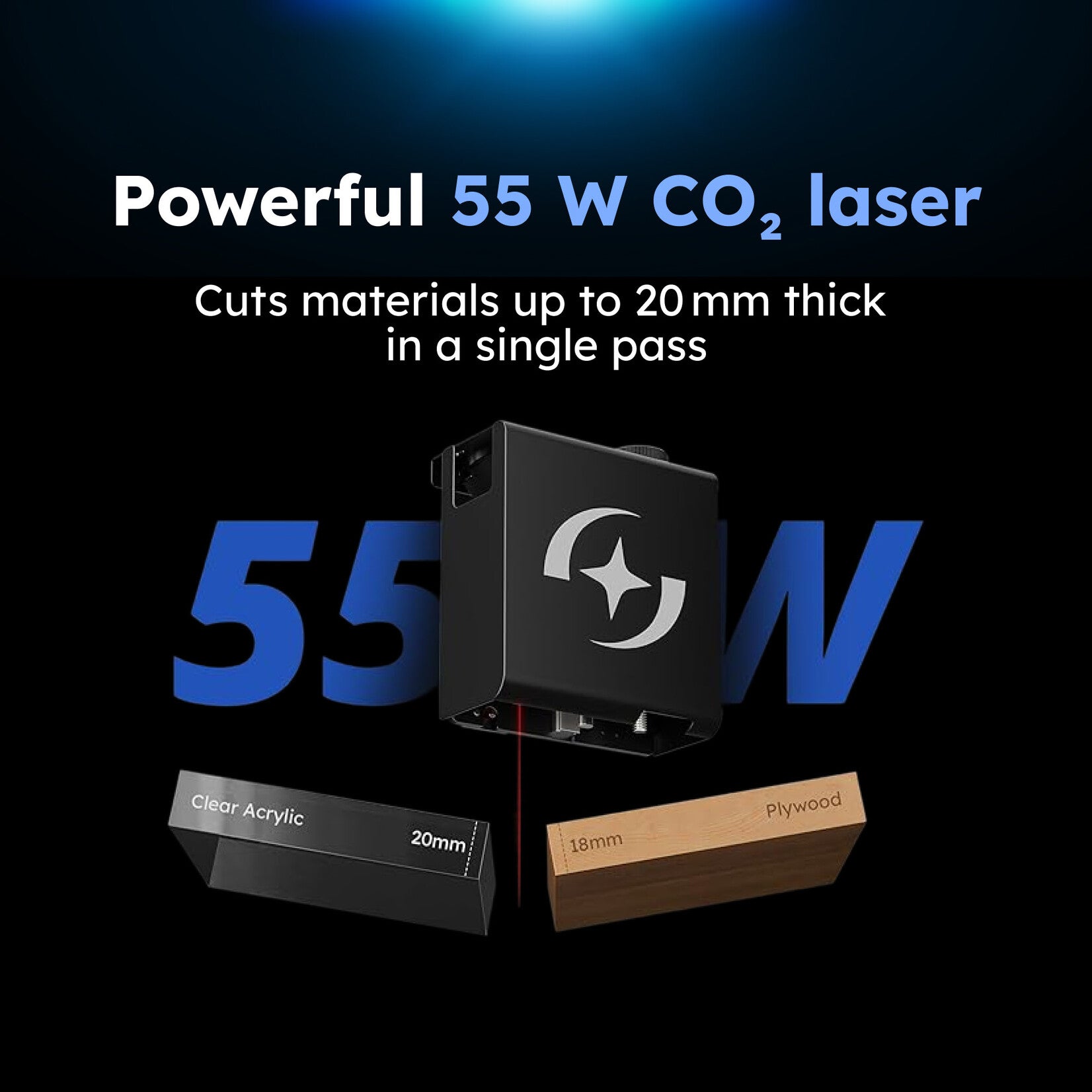 Limited availability - AtomStack Hurricane CO₂ Laser Cutter (K60)