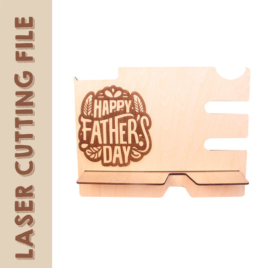 Father's Day Shelf for Storage Laser Cutting File - DIY Craft for Dad's Organization
