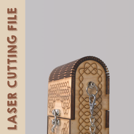 Elegant Wooden Handbag Laser Cutting File by Creatorally