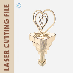 Arquivo de corte a laser para fanchant de bastão de luz faça você mesmo para produtos de shows