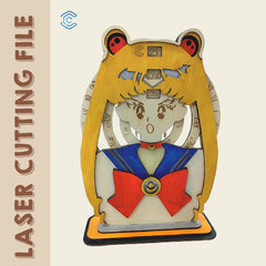 Arquivo de corte a laser do calendário Sailor Moon