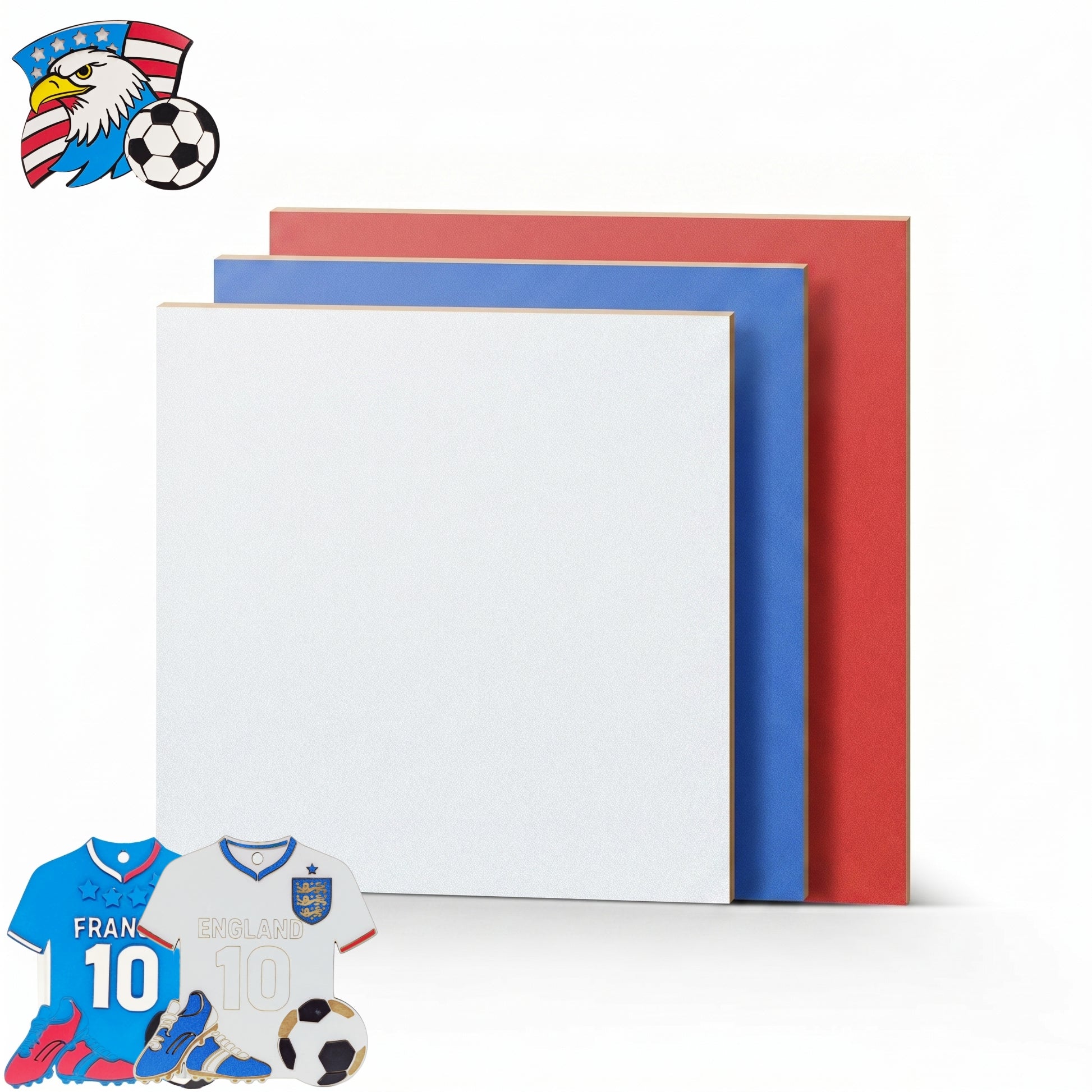 Tournament Edition Color Collection Creatorally Multi-Color Plywood Sheets – 24/40 Sheets 11.7"x11.7" 3mm
