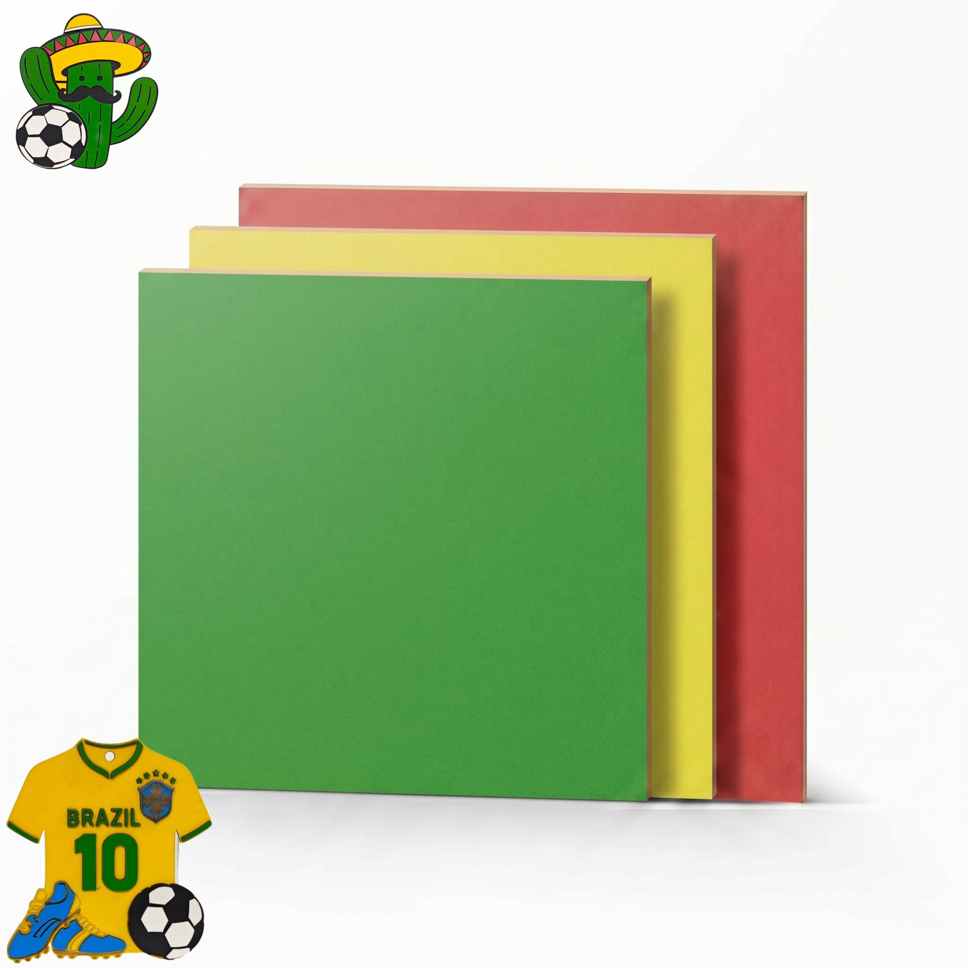 Tournament Edition Color Collection Creatorally Multi-Color Plywood Sheets – 24/40 Sheets 11.7"x11.7" 3mm