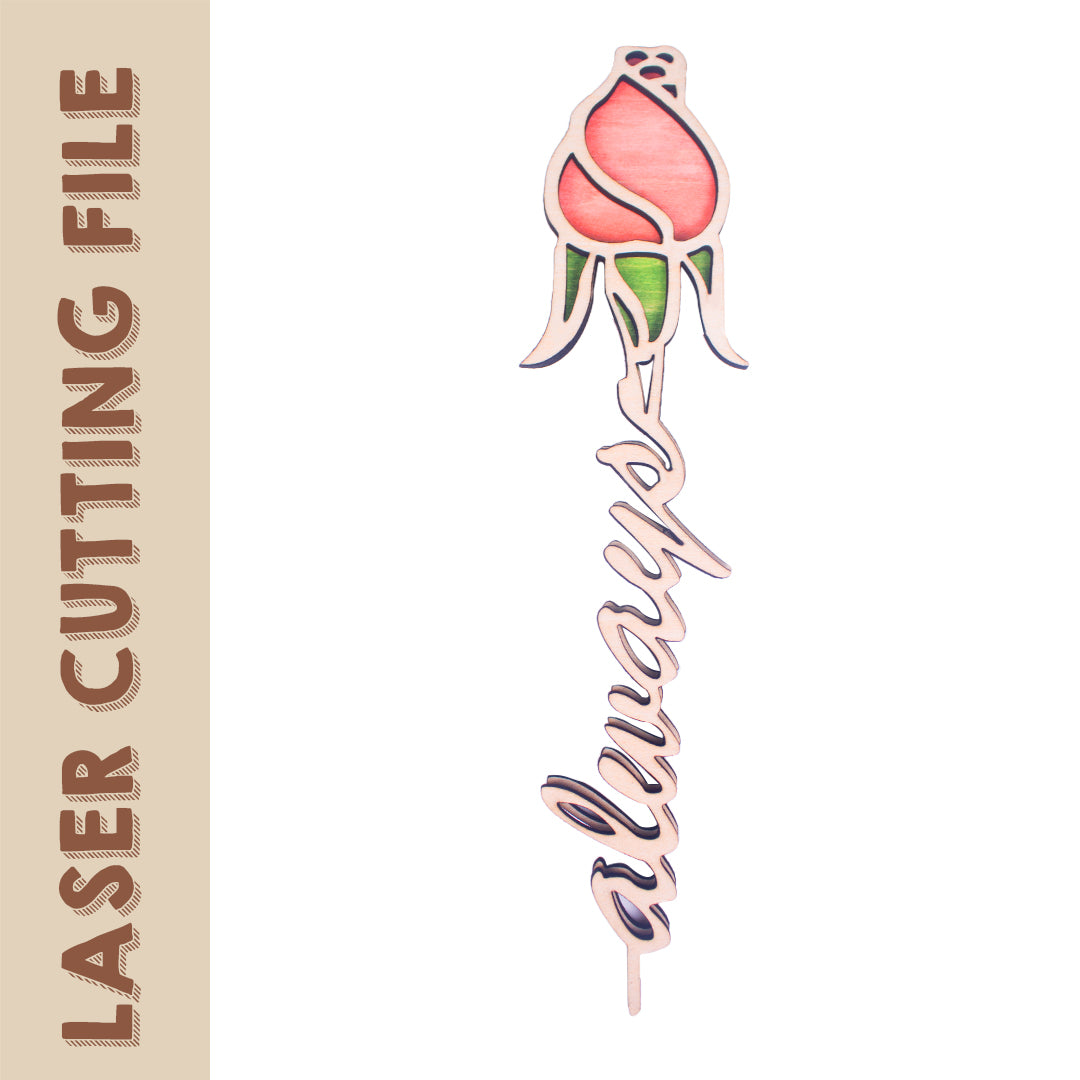 2-Layer Rose style 3 Laser Cutting File - DIY Craft for Floral Enthusiasts