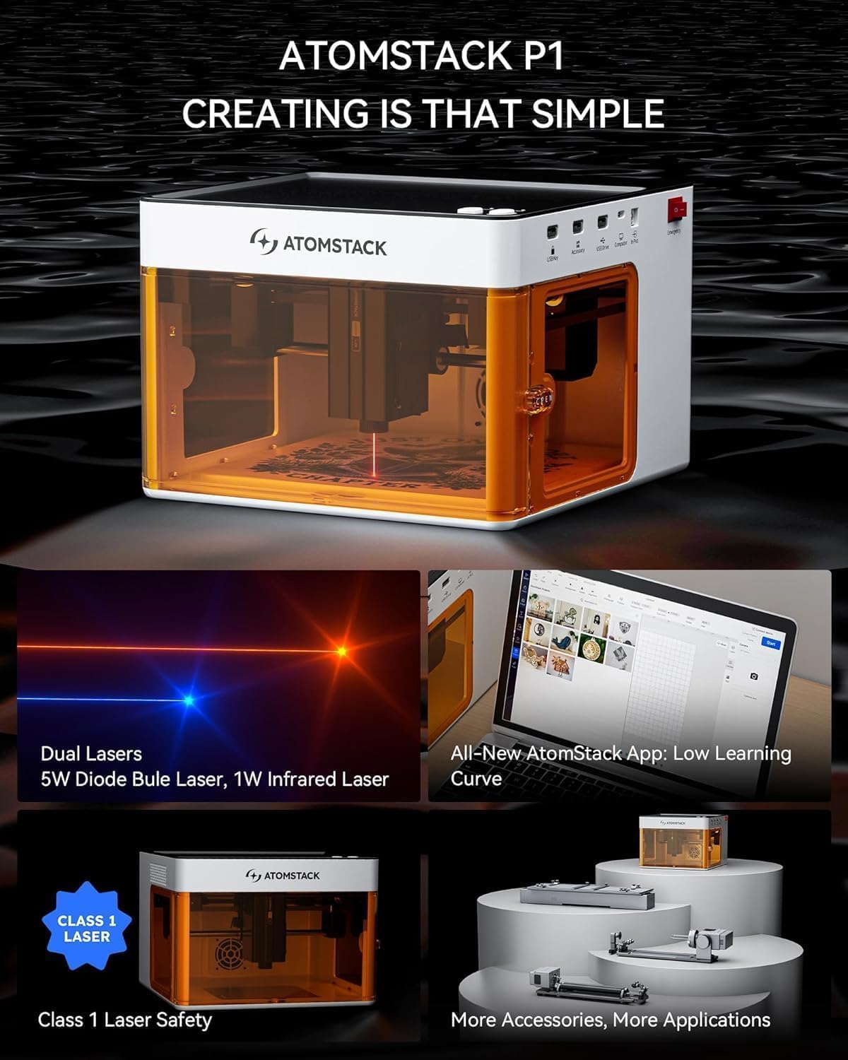 AtomStack P1 Laser Engraver