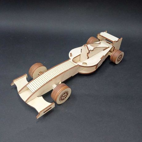 F1 racing car 3D puzzle laser cutting file