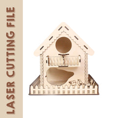 Birdfeeder Laser Cutting File - Create Your Own Stylish Feeding Station