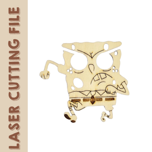 SpongeBob Schwammkopf Kopfhörer Organizer Laser Schneidedatei - Lustiges DIY Accessoire