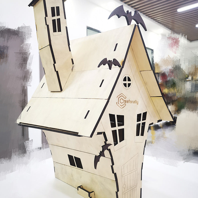 Halloween haunted house laser cutting file