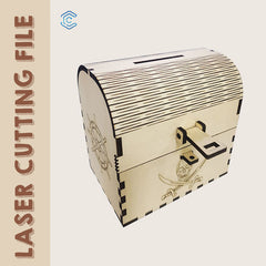 Piratenschatztruhe Laserschneidedatei