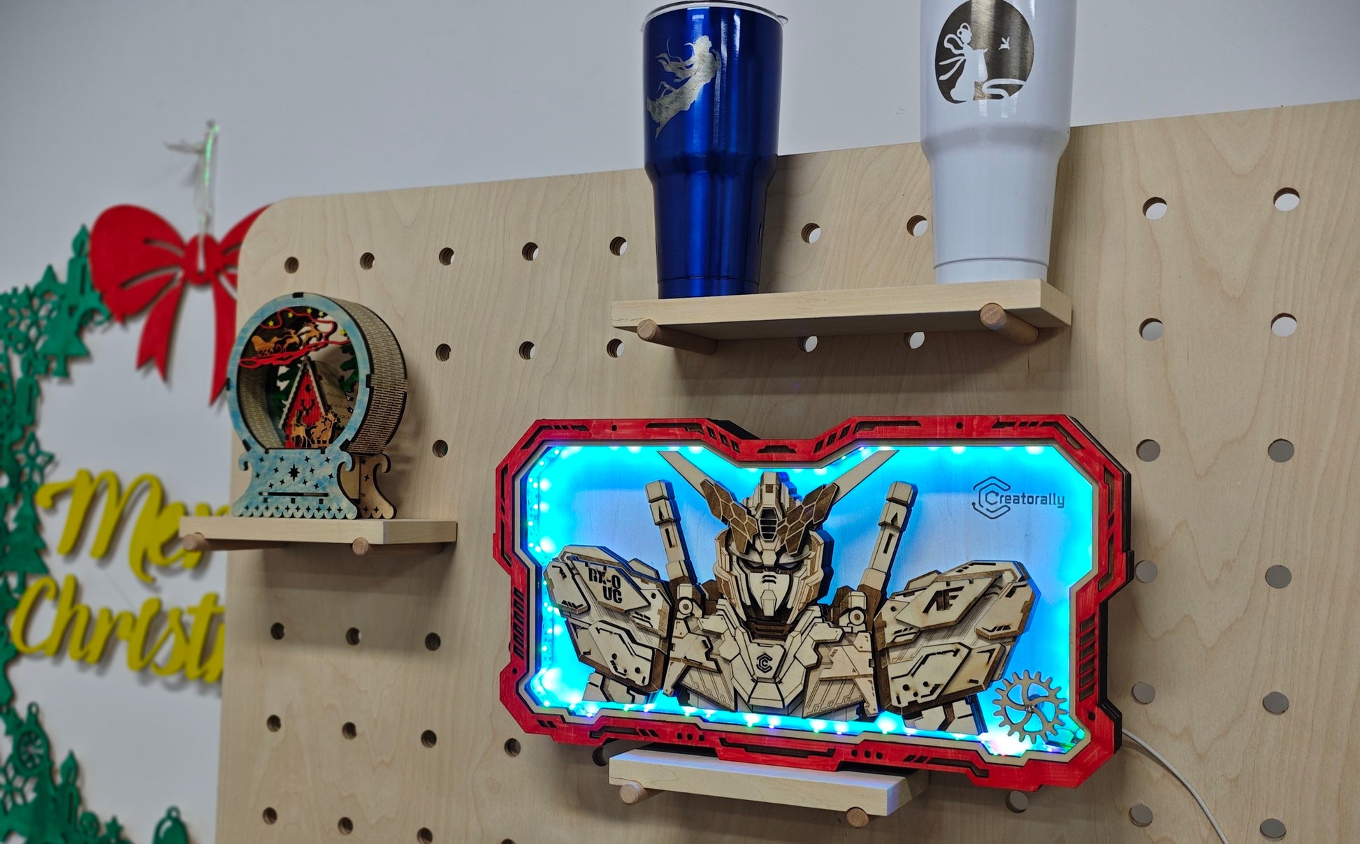 Gundam design lightbox laser cutting file