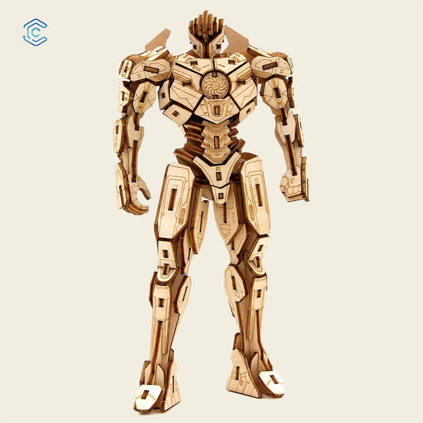 Mech Warrior 3D puzzle laser cutting file