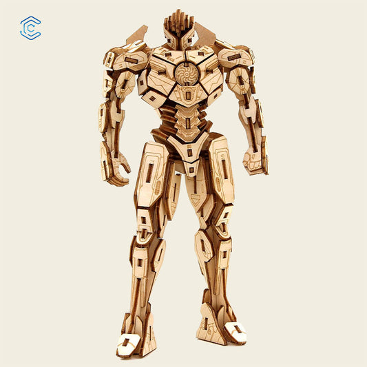 Mech Warrior 3D puzzle laser cutting file