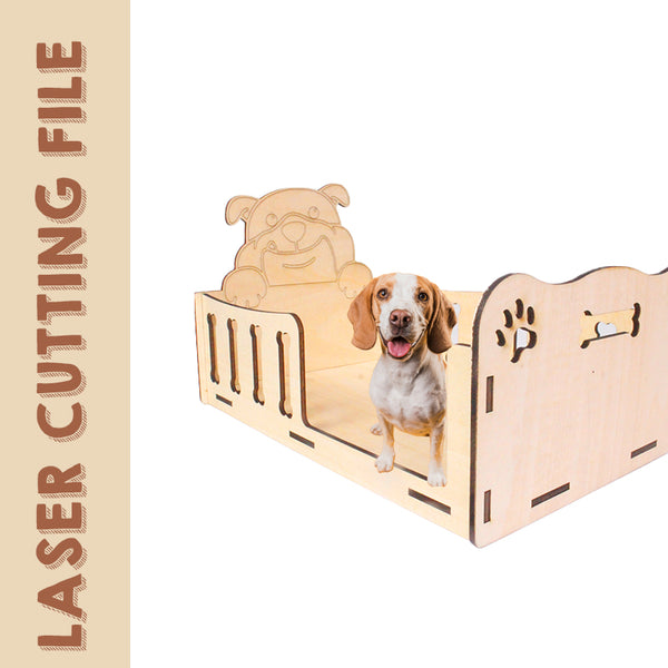 Multi-Style Doggie Bed Laser Cutting File - Create Custom Beds for Your Furry Friends