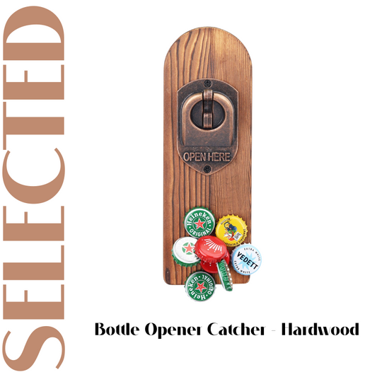 Vintage Wooden Bottle Opener Catcher for Laser Engraving