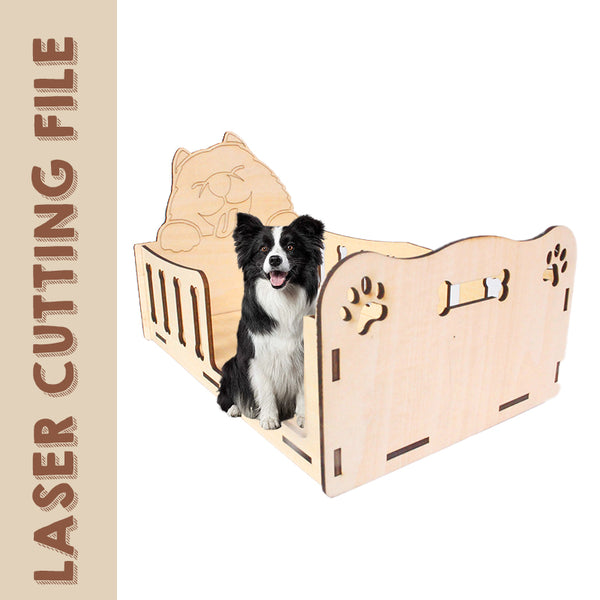 Multi-Style Doggie Bed Laser Cutting File - Create Custom Beds for Your Furry Friends