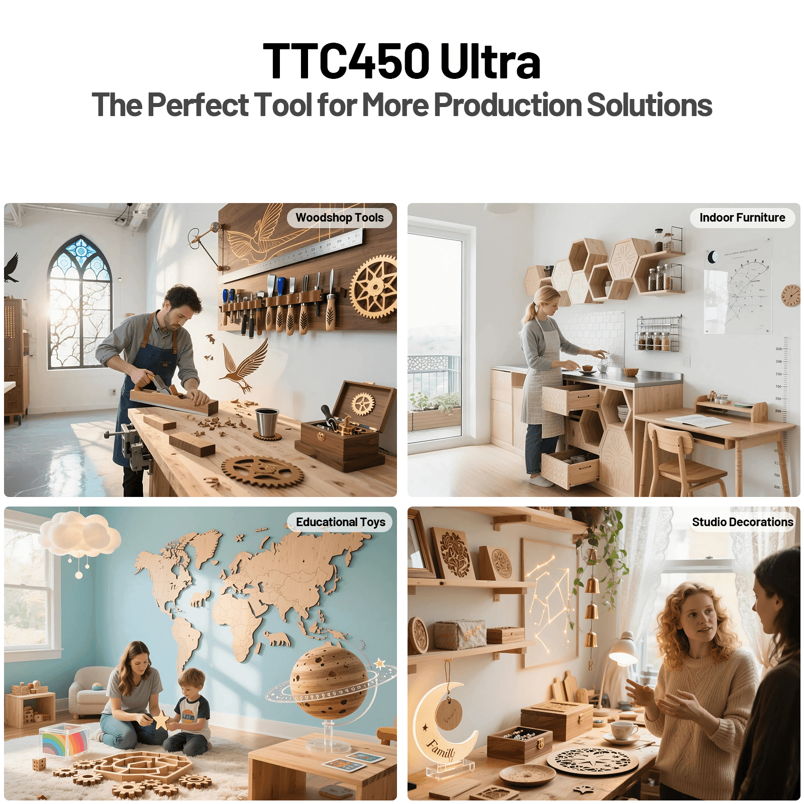 Twotrees TTC450 Ultra CNC Router Machine