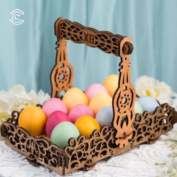Easter Egg basket laser cutting file