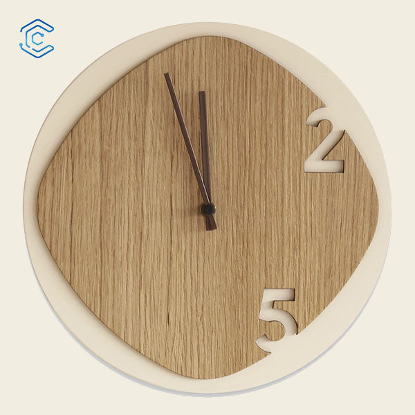 Simple style clock laser cutting file