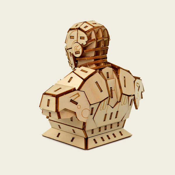 Iron Man upper body 3D puzzle laser cutting file