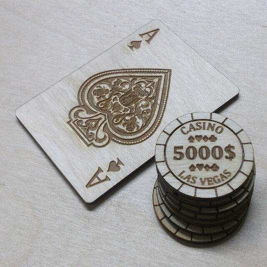 Texas Holdem Laserschneidedatei