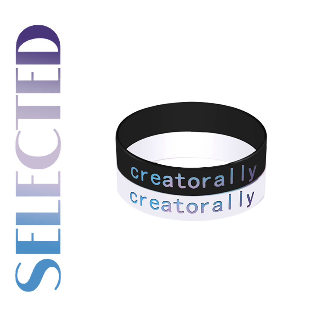 Creatorally 16 PCS Customizable Laser-engraving Silicone Celebration & Inspirational Wristband