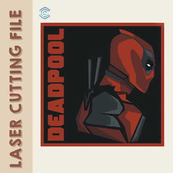 DEADPOOL laser cutting file svg files for laser cutting