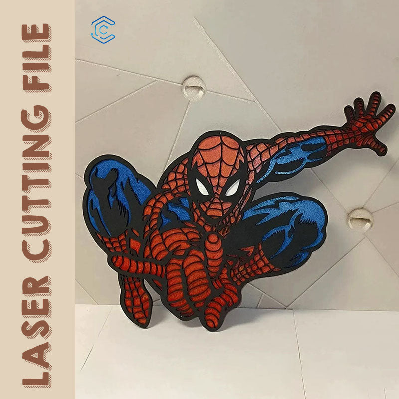 Spiderman wall hangings laser cut svg laser program