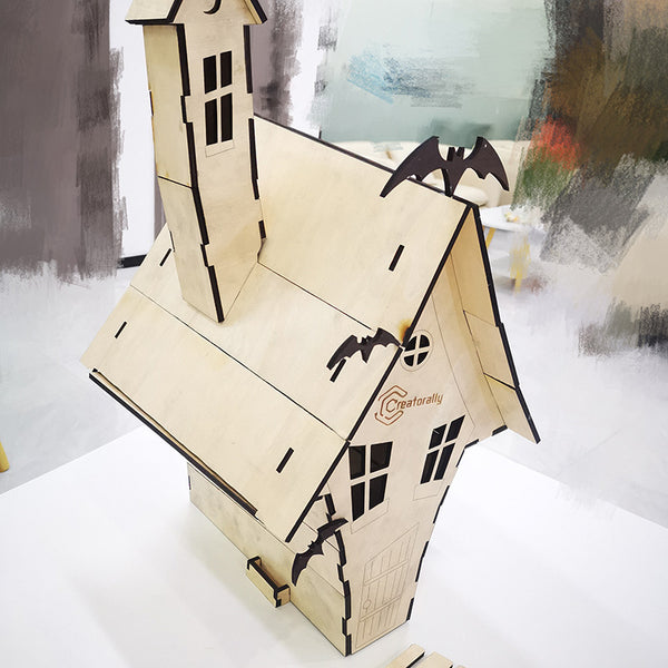Halloween haunted house laser cutting file