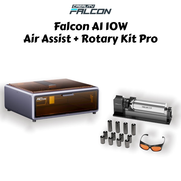 Falcon A1 10W Laser Engraver Enclosed Cutter with Air Assist HD