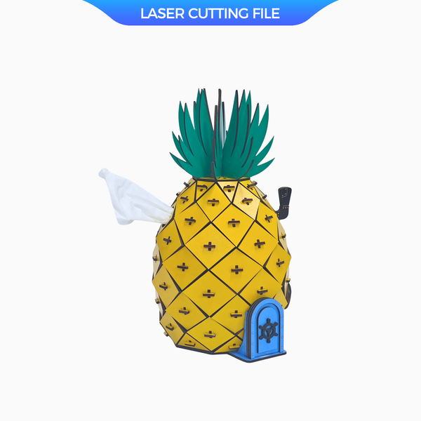 Arquivo de corte a laser de quebra-cabeça 3D para plantio de abacaxi