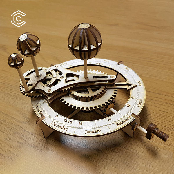 Month mechanical compass laser cutting file