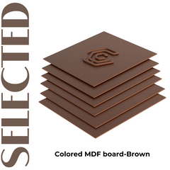 Flash Sale-Creatorally 1/8" 6pcs Brown Colored Density board 12" x 12" DIY Ornaments