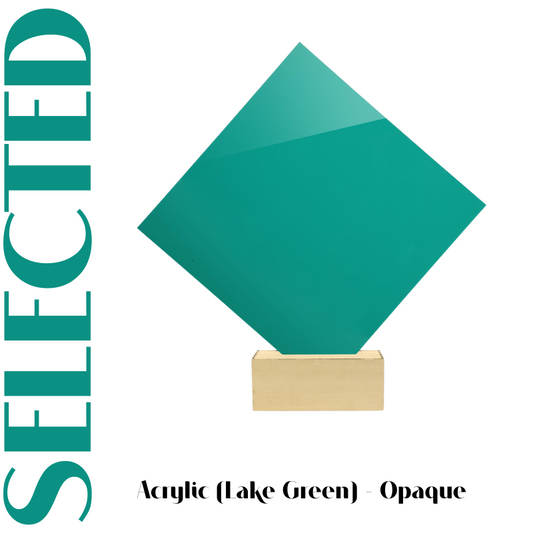 Creatorally 3PCS 12"x12" 1/8" Lake Green Opaque Acrylic Sheet